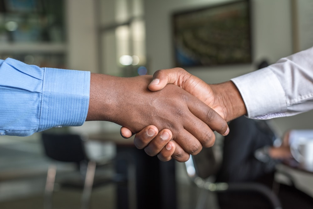 CPA firm partners reviewing client financial files together